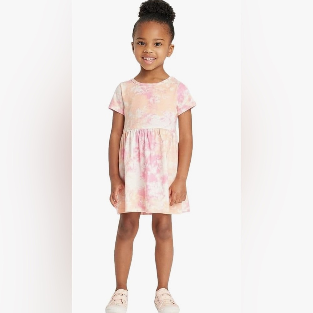 Cat & Jack Toddler Girls' Graphic Print Short Sleeve Dress